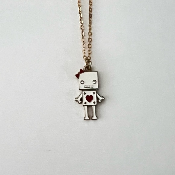 Girls Robot Necklace - Picture 3 of 4